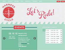 Tablet Screenshot of harnesscycle.com
